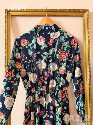 Дамска маркова цветна рокля, снимка 4 - Рокли - 53404449