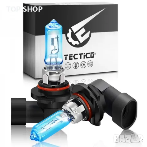 TECTICO 9012 HIR2 Халогенни крушки за фарове 12V 55W,Топла бяла ултра ярка светлина за мъгла DRL,2бр
