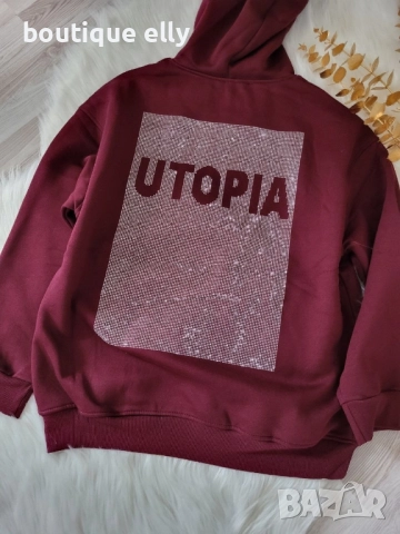 ватирана блуза с камъчета