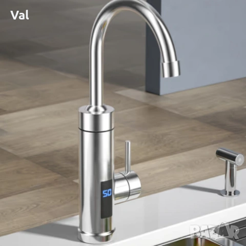 Електрически смесител за моментално загряване на водата с Led дисплей, снимка 8 - Смесители - 53962257