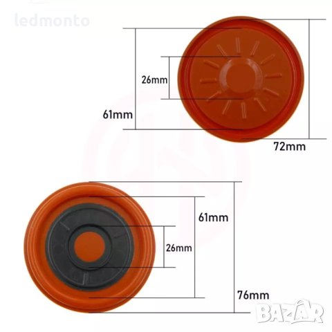 PVC 11127646553 капачка мембрана за клапан на картерни газове BMW Mini Cooper N13 F20/F30, снимка 2 - Части - 42237662