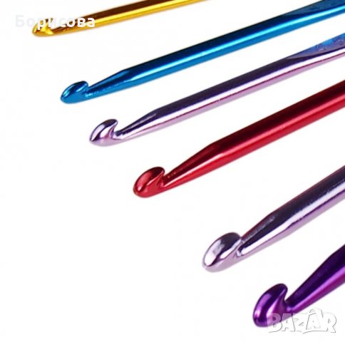 Комплект от 12бр  куки за плетене на една кука 2-8мм , снимка 4 - Декорация за дома - 30708894