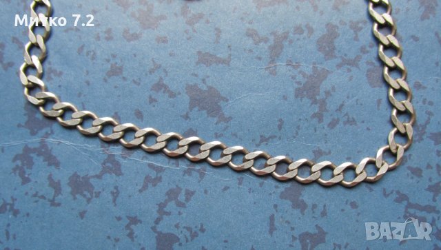 сребърен ланец - 8, снимка 4 - Колиета, медальони, синджири - 31601442