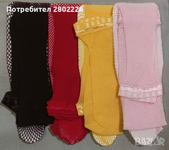 Дамски 3/4 едноцветни чорапи ситна мрежа., снимка 7 - Дамски чорапи - 44605132