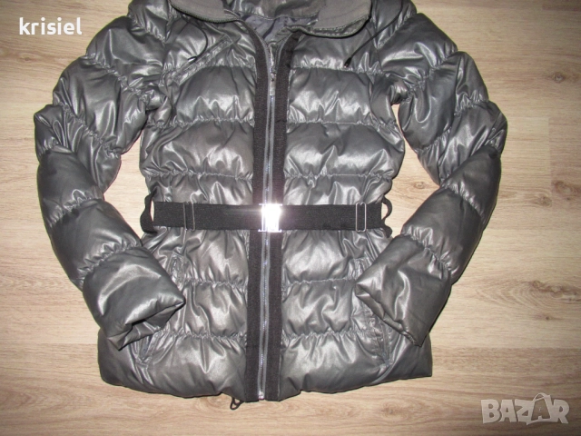 ТОПЛО ЯКЕ С ГЪШИ ПУХ--36/38 номер, снимка 3 - Якета - 51948412