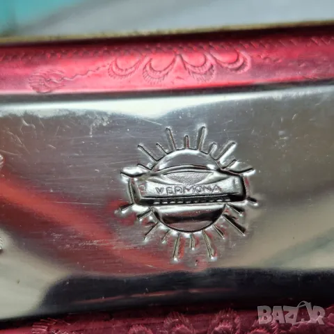 Перфектна! Голяма Хармоника "Weltmeister"/Vermona/, Германия, метална, двустранна, 1930-те години, снимка 9 - Антикварни и старинни предмети - 48807486