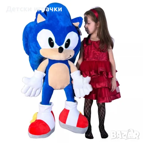 Соник плюшена играчка 120см, Sonic, Анимационни Герои