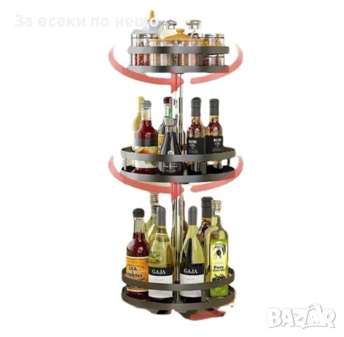 Въртящ се стелаж за съхранение, снимка 5 - Органайзери - 44144227