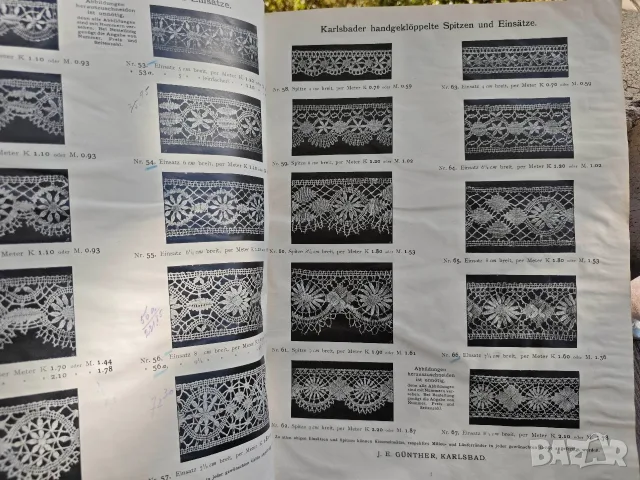 Продавам каталог за дантели 1913 /Katalog von , снимка 3 - Художествена литература - 56440160