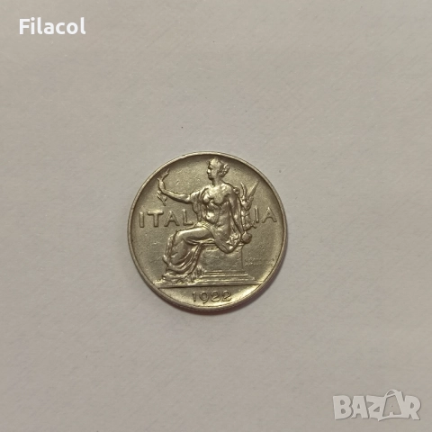 Италия 1 лира 1922 година