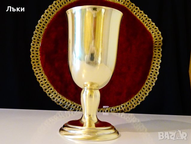 Бронзов бокал,чаша за вино 250 мл.,боулинг 61 г. , снимка 7 - Антикварни и старинни предмети - 37368513