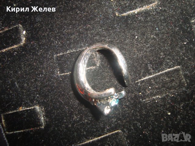 ФИГУРАЛЕН ПОСРЕБРЕН ПРЪСТЕН с КАМЪЧЕТА МНОГО ОРИГИНАЛЕН 17540, снимка 11 - Пръстени - 31292612