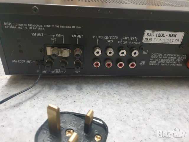 Усилвател/ Ресийвър Technics SA-120L Чудесно кество на звука. Всичко му работи. В много добро състоя, снимка 6 - Ресийвъри, усилватели, смесителни пултове - 34504294