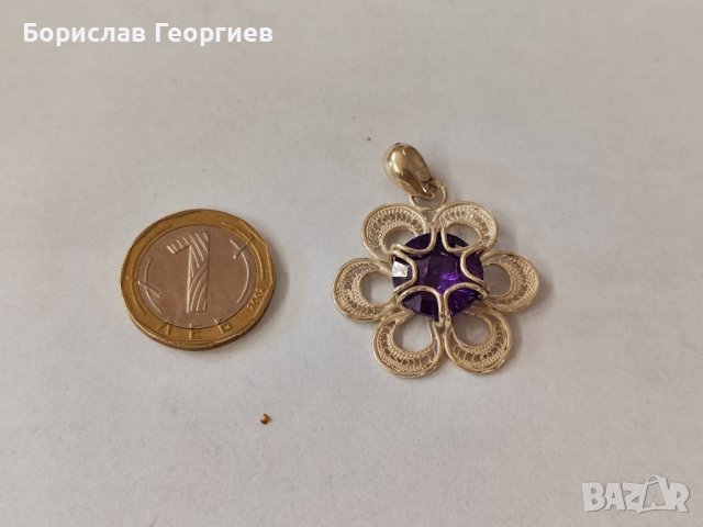 Сребърен медальон 950, снимка 2 - Колиета, медальони, синджири - 42032159