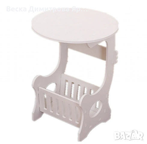 Кръгла масичка нощно шкафче, снимка 5 - Маси - 52622621