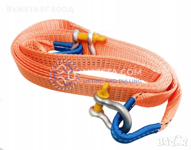 Въже за теглене 5т с шегели / кука или ухо дължини до 20м