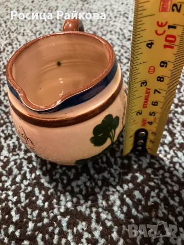 Винтидж Керамичен съд / каничка, снимка 5 - Антикварни и старинни предмети - 48451002