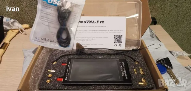 намаление -A-A-2 NanoVNA-F V2 векторен мрежов анализатор , снимка 2 - Мрежови адаптери - 50020996