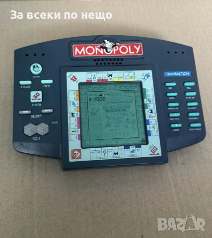 Monopoly Handheld Electronic Game , Електронна игра от 1997г. ,  Hasbro Monopoly, снимка 3 - Други игри и конзоли - 55810646