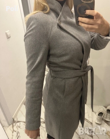 Намаление палто сиво, снимка 2 - Якета - 53237903