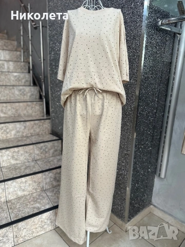 Комплект с камъчета 3 цвята, снимка 5 - Комплекти - 50193356