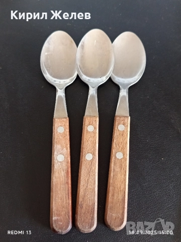 Три лъжици TRAMONTINA MADE IN BRAZIL редки за КОЛЕКЦИЯ 50658
