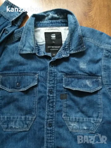 g-star wolker shirt - страхотна мъжка риза ХЛ, снимка 2 - Ризи - 48360320