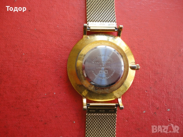 Страхотен позлатен часовник Q@Q, снимка 6 - Мъжки - 52640330