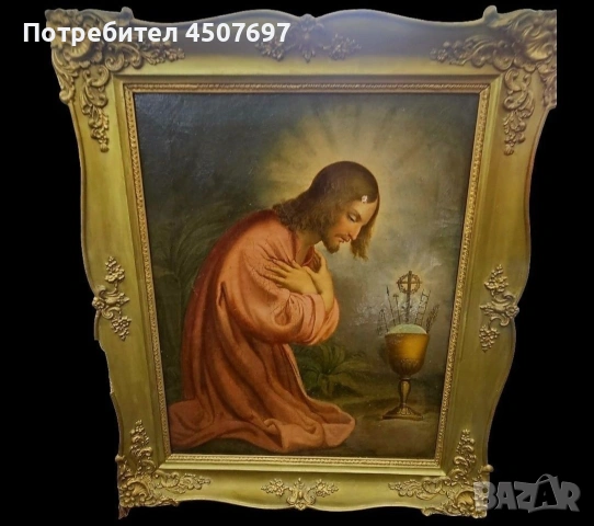 стара Картина на Исус , снимка 6 - Антикварни и старинни предмети - 53089051