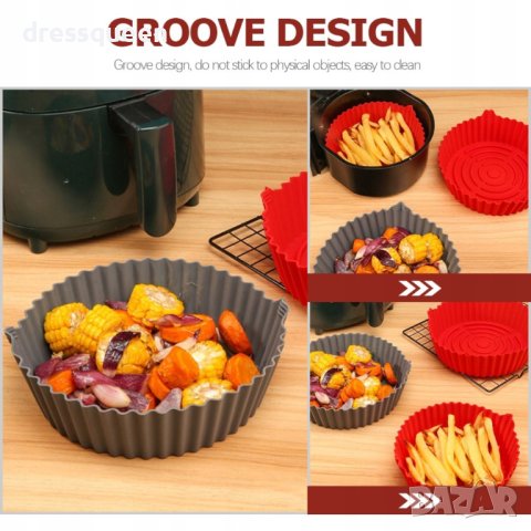 3918 Силиконова форма за печене в еър фрайър, снимка 7 - Други - 44238312