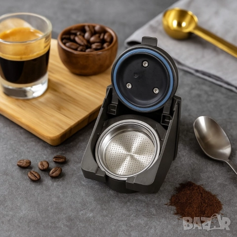 Двойна приставка за мляно кафе съвместима с кафемашина Voltz OV51171B5, снимка 6 - Други стоки за дома - 51927192