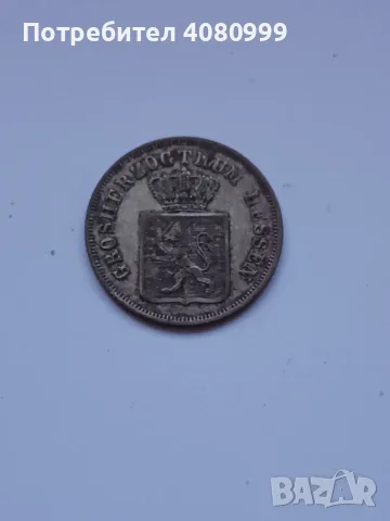Hesse-Darmstadt 6 Kreuzer 1845, снимка 4 - Нумизматика и бонистика - 51272277