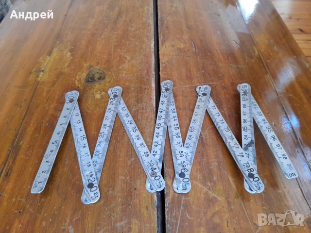Стар метален метър W&F, снимка 4 - Антикварни и старинни предмети - 33871199