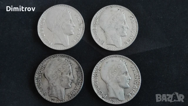 Сребърни 10 франка - Мариана (Франция, 1929-1934), снимка 2 - Нумизматика и бонистика - 50769487