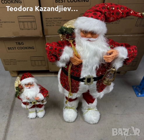 Внеси коледно вълшебство у дома – фигура на Дядо Коледа, която създава празнично настроение, снимка 4 - Декорация за дома - 52583421