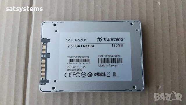 SSD Transcend TS120GSSD220S 120GB SATA 6.0Gb/s, снимка 3 - Твърди дискове - 56169296