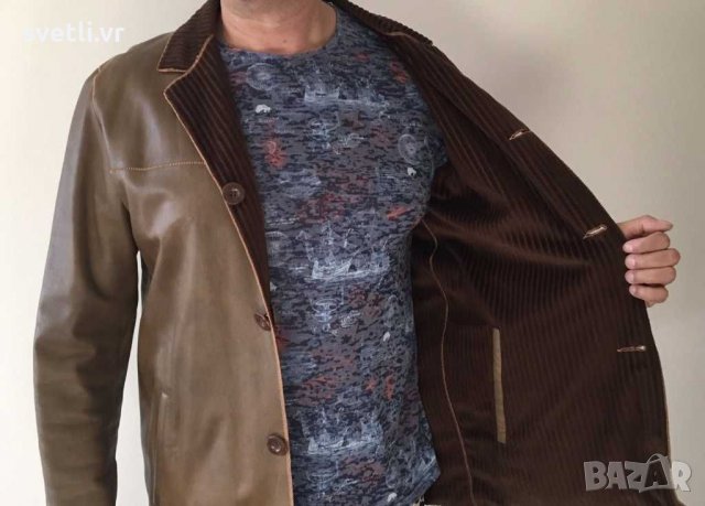 Кожено яке, снимка 2 - Якета - 30542774