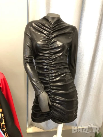 🎊Лъскава парти рокля с метален ефект , снимка 3 - Рокли - 50623045