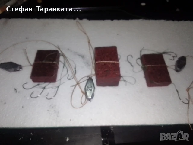капан за риболов на сладководни риби със 4 куки или така наречената комбайна , снимка 4 - Такъми - 51360657