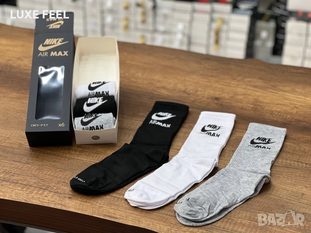 Мъжки Чорапи -6бр Кутия ⚜️ Nike Jordan Burberry , снимка 12 - Мъжки чорапи - 52969692