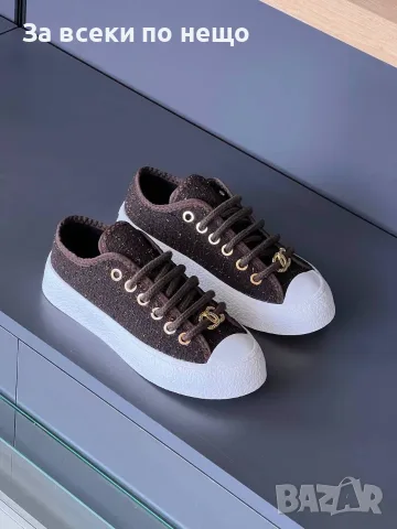 Chanel Дамски Маратонки👟Дамски Спортни Обувки Шанел👟Кецове - 2 Цвята Код SEM-271, снимка 8 - Маратонки - 55779037