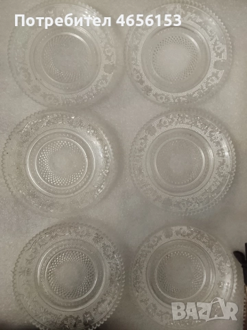 НОВ комплект 6 броя СТЪКЛЕНИ ЧИНИЙКИ , снимка 3 - Чинии - 52500411