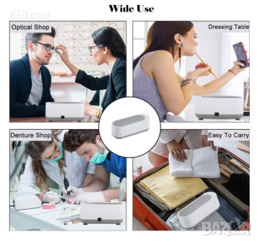 Мултифункционална преносима ултразвукова чистачка - стерилизатор на батерии RF-717, снимка 3 - Друга електроника - 52862760