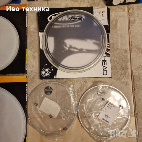 продавам кожи за барабани EVANS REMO madein USA , снимка 11 - Ударни инструменти - 53215934