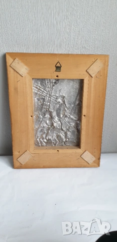 Релефна метална картина на Дон Кихот и Санчо Панса, снимка 5 - Антикварни и старинни предмети - 54092144