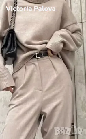 Модерен панталон ESKADA 75% тънка вълна