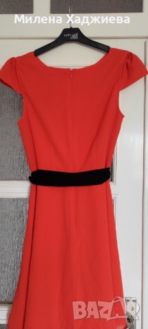 Рокля с колан, С размер, снимка 5 - Рокли - 36923452
