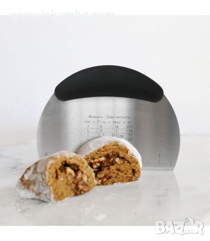 МЕТАЛНА ШПАТУЛА ЗА ТЕСТО С МЕРНИ ЕДИНИЦИ - код  2998, снимка 3 - Прибори за хранене, готвене и сервиране - 33903797