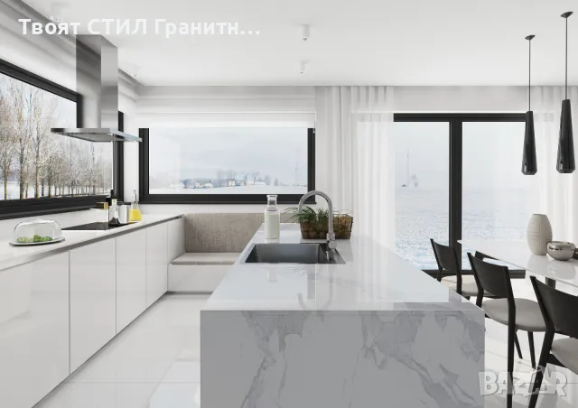 Хром Смесител за кухненска мивка с чучур за филтрирана вода - 9750F