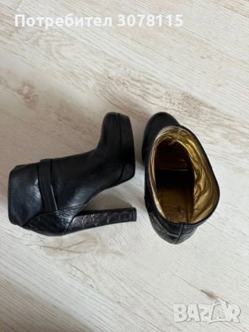 Дамски кожени боти JUST CAVALLI, снимка 5 - Дамски боти - 54091167